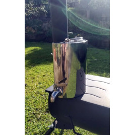 A Water Heater for the Camping Wood Stove - 2.5ltr capacity and all stainless steel.